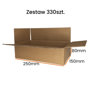Karton Inpost gabaryt A  - 250x150x80 - 330 sztuk 