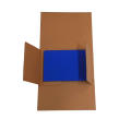 Książka w formacie A5 zapakowana w dopasowany karton MultiMail.png