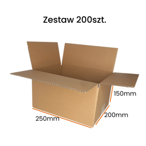 Karton Inpost do paczkomatu - 250x200x150 - 200 sztuk