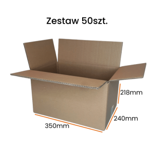 Karton na 6 słoików do wysyłki - 50 sztuk