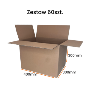 Karton do wysyłki elektroniki, paletyzacji - 400x300x300 - 60 sztuk