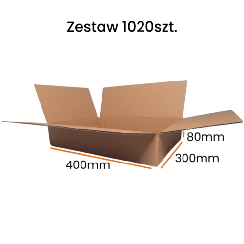 Karton do paczkomatu 400x300x80 mm gabaryt A paleta 1020 sztuk Kraków.png