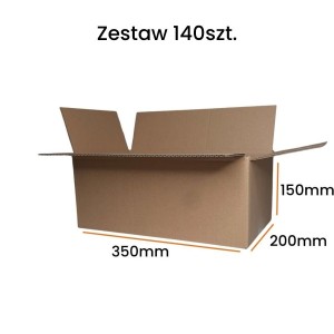 Karton klapowy 350x200x150 - 140 sztuk